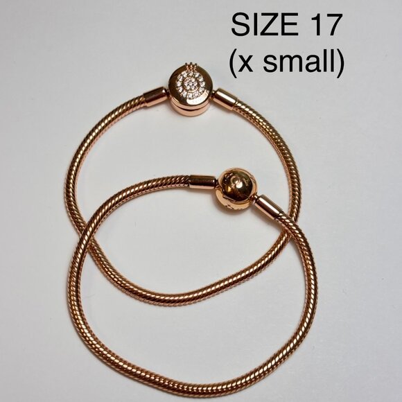 Set of 2 Rose Gold Pandora Bracelets - Picture 1 of 1